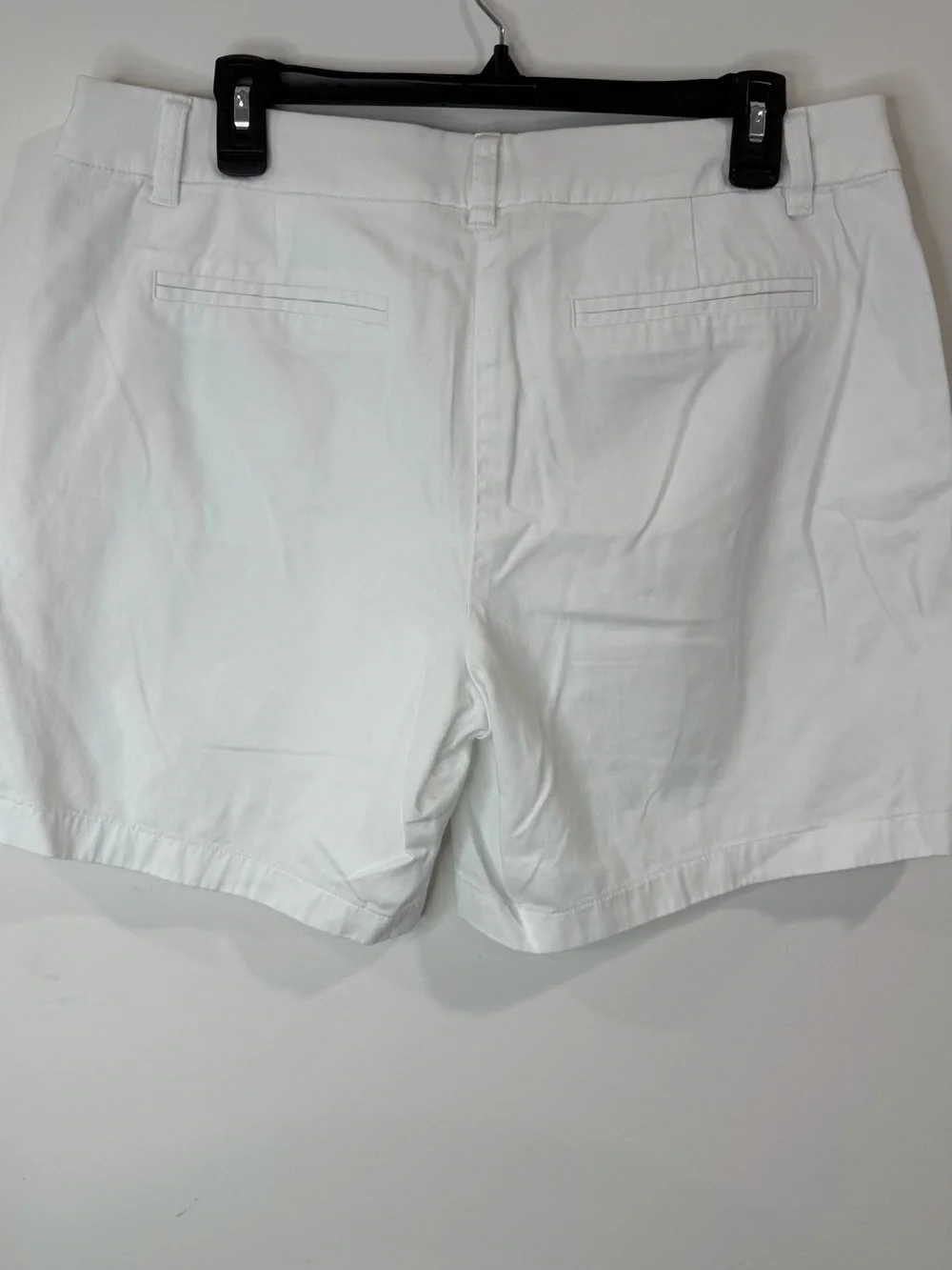 J.Crew Women’s White Cotton Chino Shorts Size 12 Classic Casual